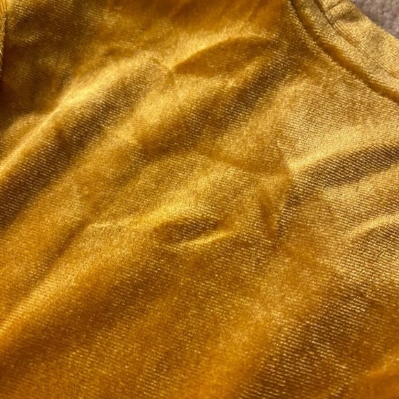 Gold/Yellow Velvet T-Shirt - Picture 3 of 4